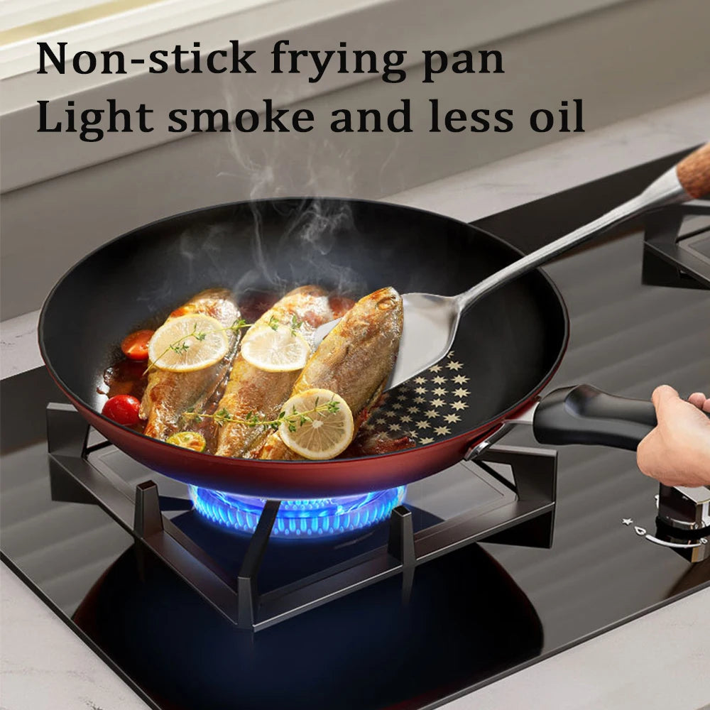 26cm Cast Iron Omelette Pan Multi Functional Non-Stick Frying Pans Easy To Clean Gas Stove Compatible Kitchen Cooking Utensils