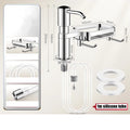 Dish Soap Dispenser for Kitchen Sink Dispenser Countertop Soap Dispenser Pump with Storage Rack  Extension Tube kit, Under Sink