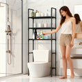 Multi-Layer Metal Freestanding Bathroom Rack - Towel Bar, Space-Saving Sturdy Organizer