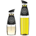 Olive Oil Dispenser Bottle With Pump - Oil Dispenser For Kitchen, Glass Oil And Vinegar Dispenser Set, Measured Cruet For