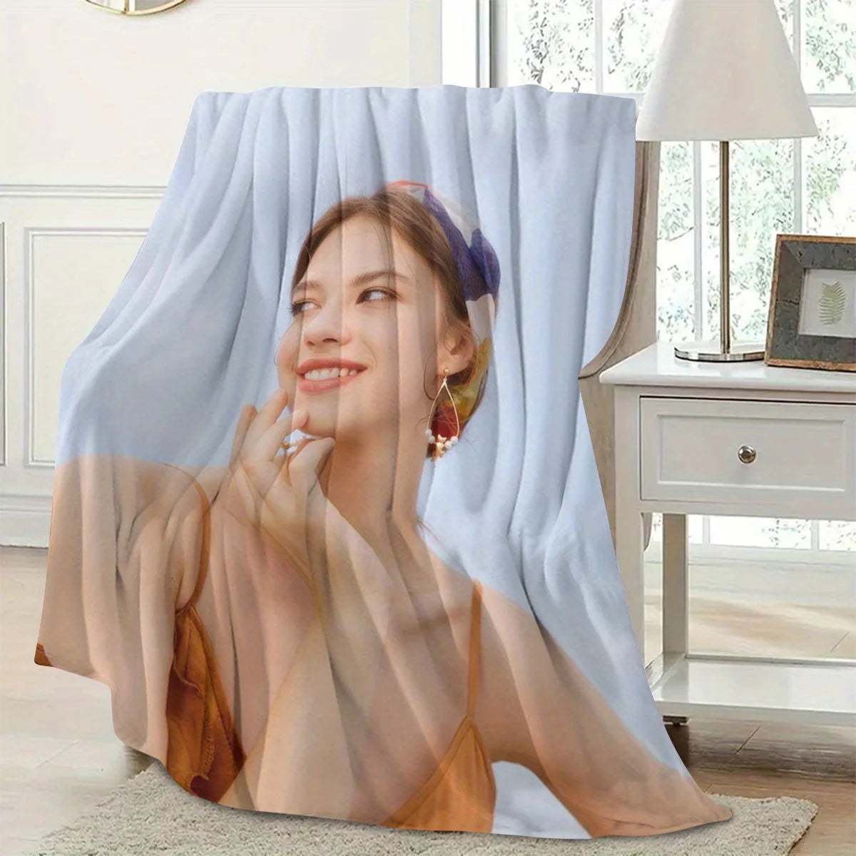 Srh Factory Customizes Personalized Blankets with Personal Photos, Flannel Bed Blankets, Gifts for Men and Women for Thanksgiving, Birthdays, Weddings, Couples, Valentine's Day, Graduations, Parties, and Holidays