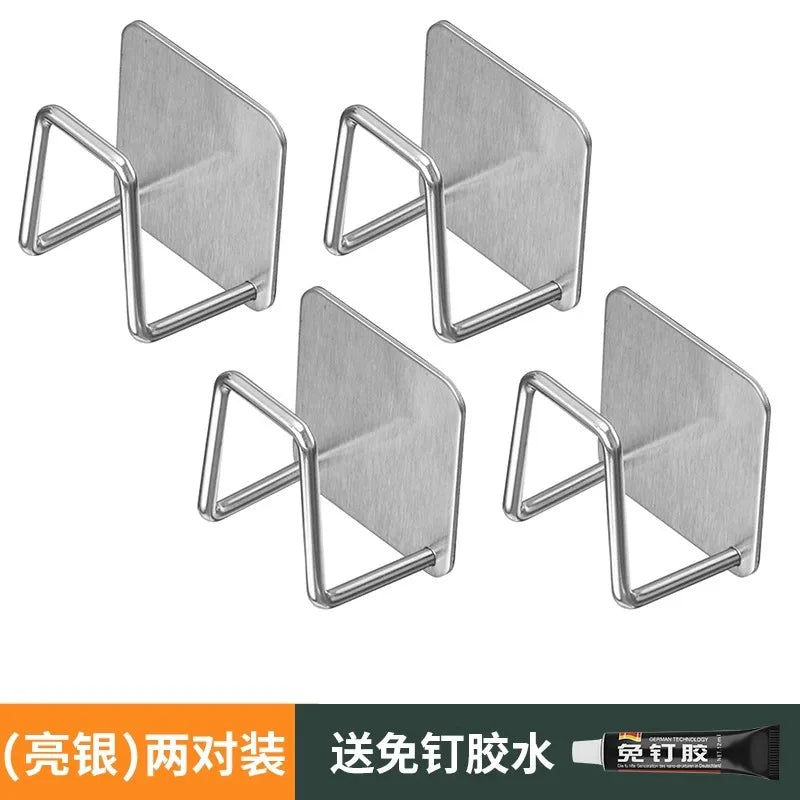 YM Portable Hidden Non-Porous Wall Mounted Kitchen Rack Stylish Pot Lid Rack Under the Cabinet Modern Cutting Board Storage Rack