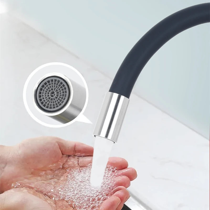 1PC SUS304 Stainless Steel Kitchen Faucet Universal Telescopic Tube Single Cold Tap Wall Mount Thread G1/2'