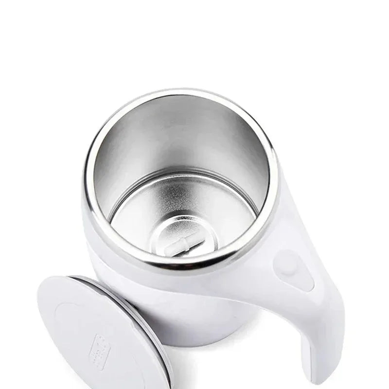 Rechargeable Portable Electric Stirring Cup Mug Automatic Magnetic Rotating Stainless Steel Coffee Mixer Home Drinking Tool