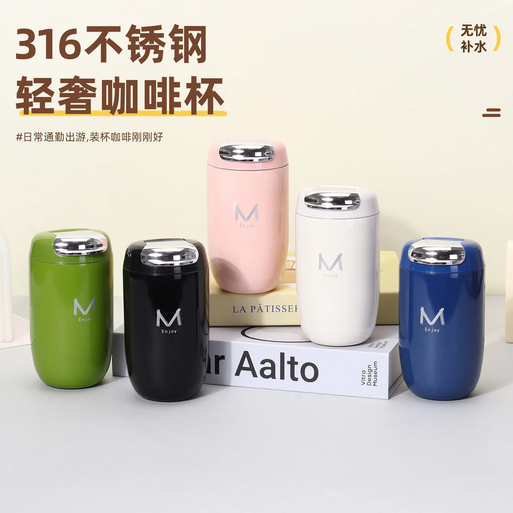 New 316 stainless steel insulated cup - stylish and cute coffee cup - small capacity portable cup - tea - gift - outdoor travel