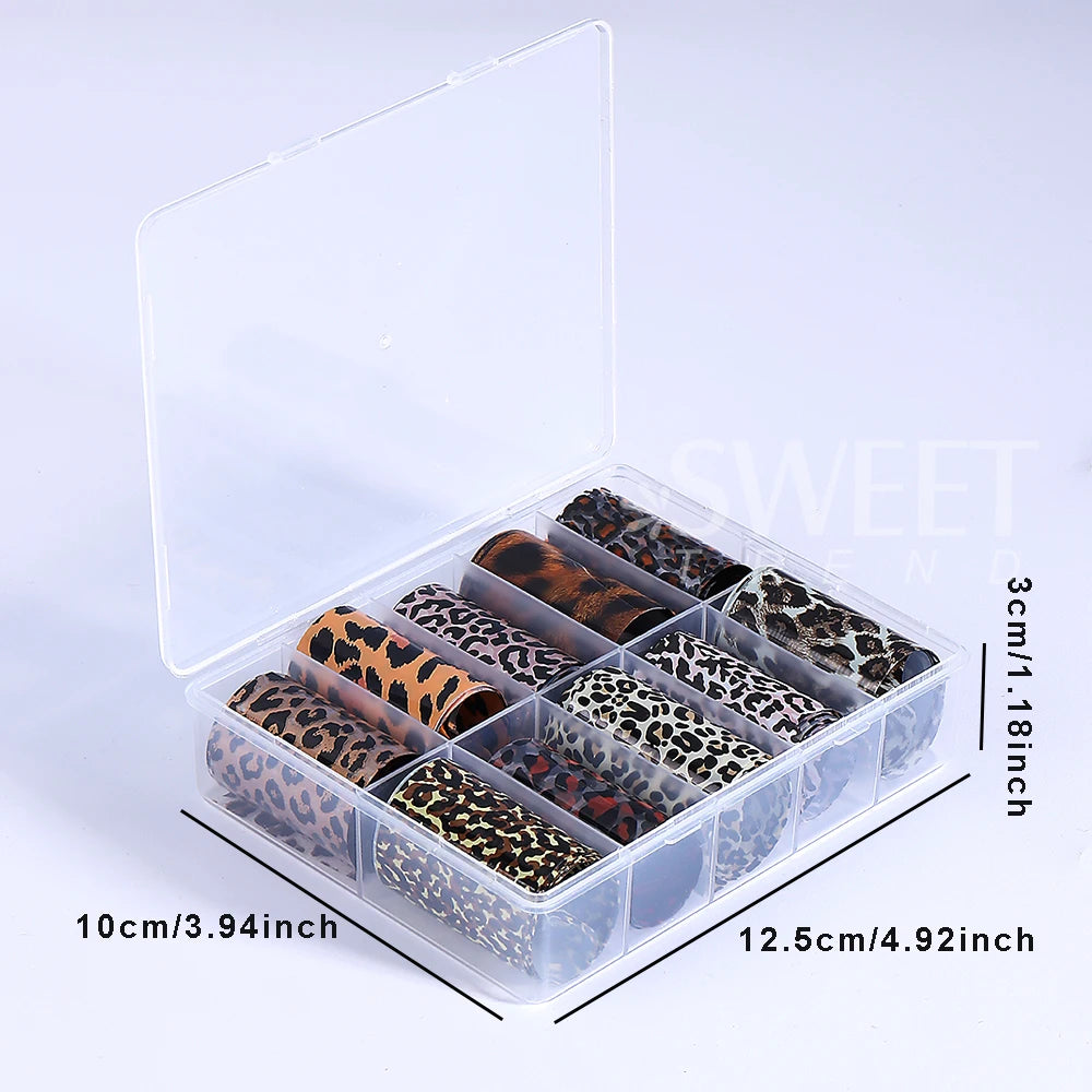 Texture Starry Nail Transfer Decals Slider Manicure