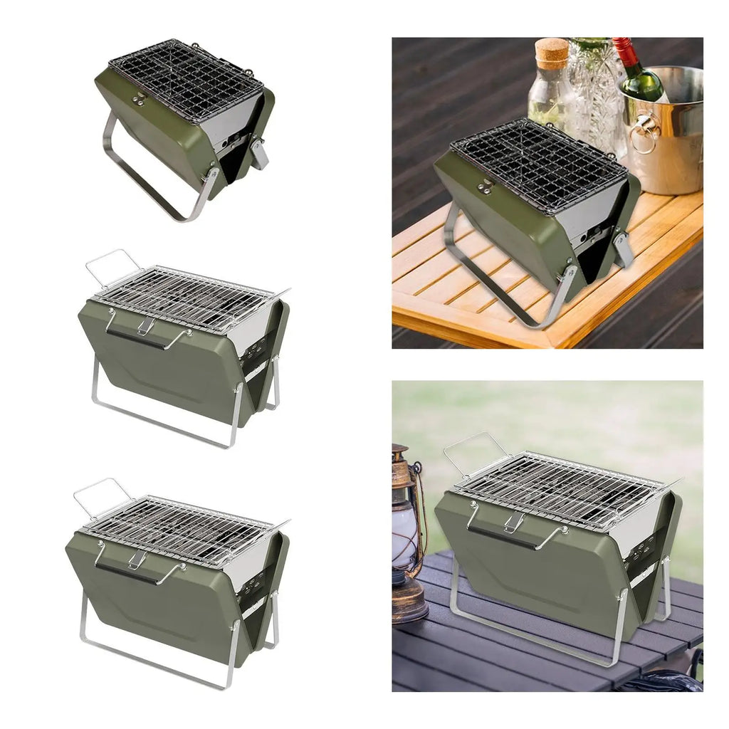 BBQ Grill Portable Mini Simple to Use Steady Small Medium Large Tailgating for Campfire Cooking Backyard Picnic Camping Domestic