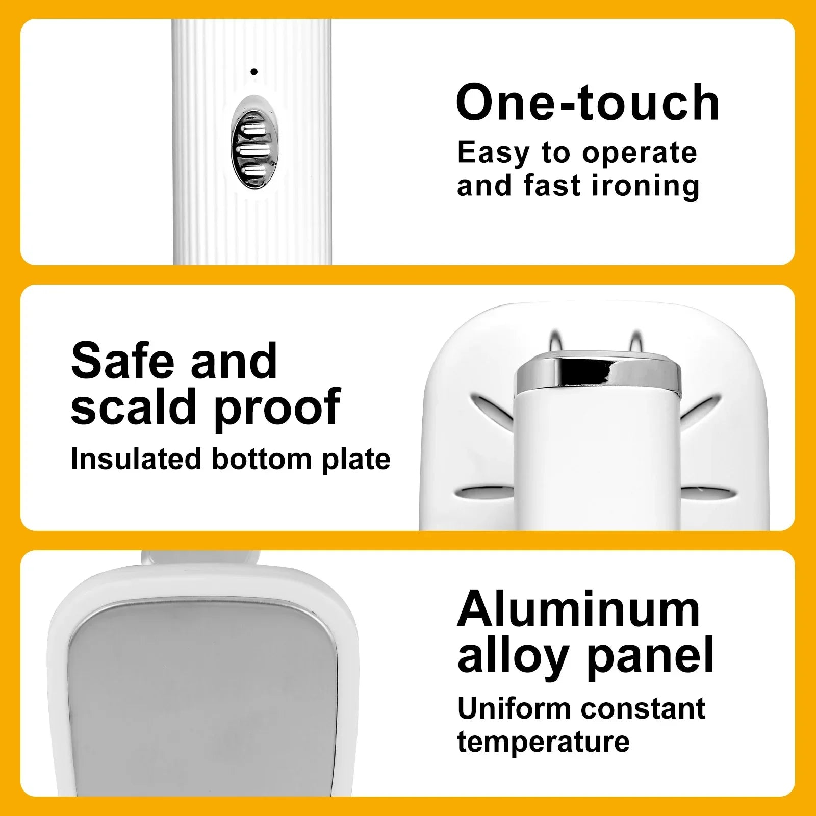 Travel Iron Portable Mini Ironing Machine Garment Steamer Wrinkle Remover Dry and Wet Handheld Steam Iron for Fabric Clothes