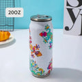 500ML 304 Stainless Steel Beer Cup Car Thermos Cola Can Cafe Beer Bottle Laser Printing Botella De Acero Inoxidable