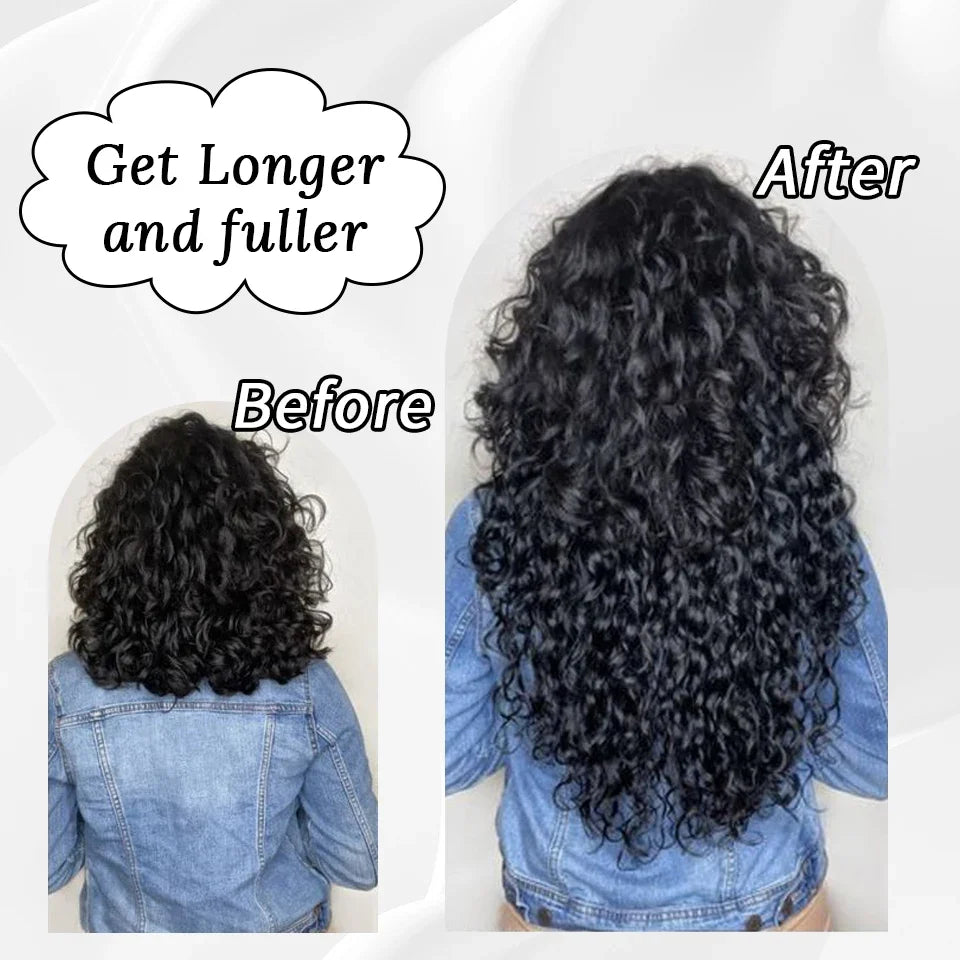 Deep Wave Human Hair Bundles Curly Human Hair Bundles Natural Black Unprocessed Brazilian Virgin Deep Curly Bundles For Women