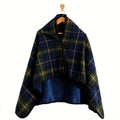 1PC Flannel Shawl Blanket Wearable Lazy Casual Office Warmth Shawl Blanket for Comfort And Style Multi-functional Blanket