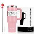 [homeeee] 40oz Adventure Tumbler with Handle & Straw - 1.2L
