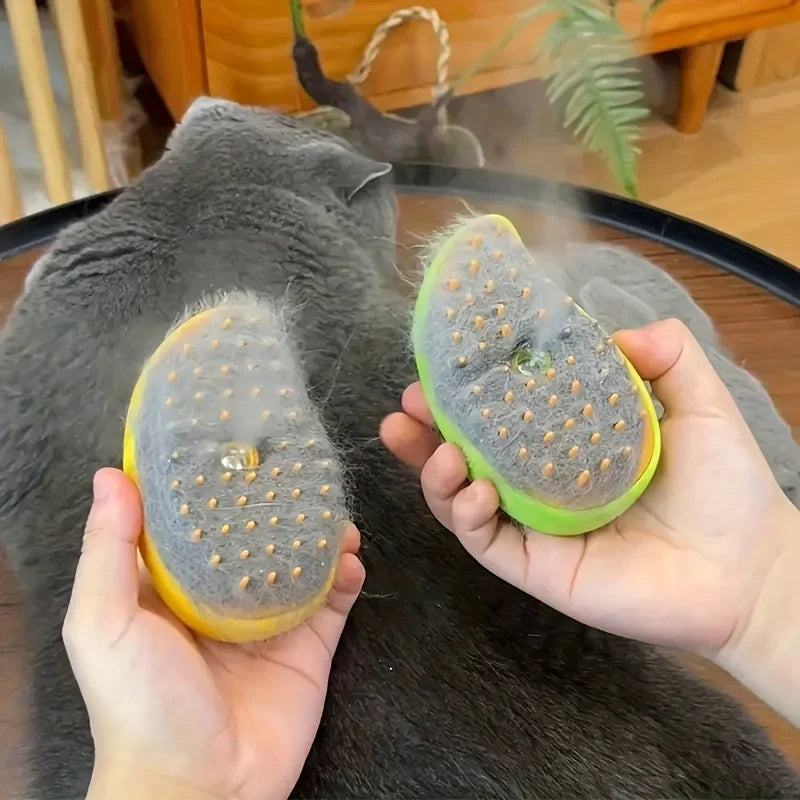 3-in-1 Dog Hair Cat Hair Brush Electric Pet Cleaning Brush Steam Spray Brush Massage Hair Removal Comb Anti Flying Brushes