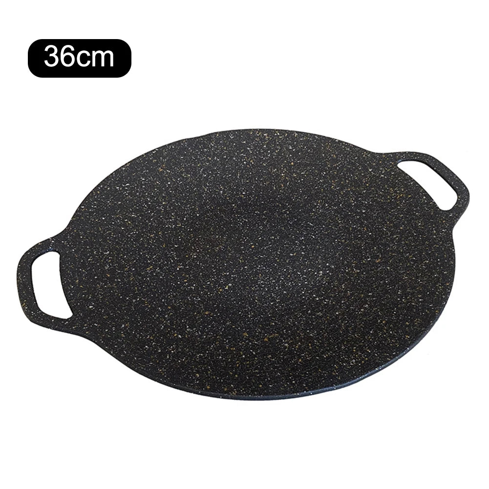 Baking Dishes Pans Non-stick Baking Tray Multi-purpose Round for Outdoor Camping Kitchen Bakeware Household Tools