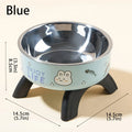 Stainless Steel Non-Slip Pet Bowl with Cute Pattern - Elevated, Spill-Proof Design for Small Dogs&Cats Neck Care Tall Cat Bowl
