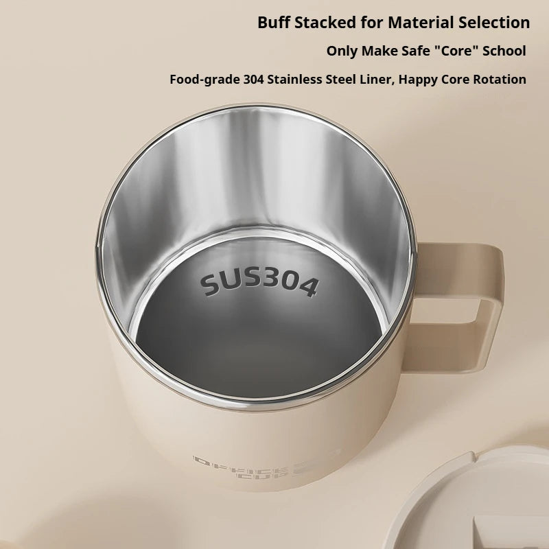 480ML  Stainless Steel Double Wall Insulated Coffee Mug With Handle Keeps Cold and Heat Thermal Mug Leak-proof Drinking Cup