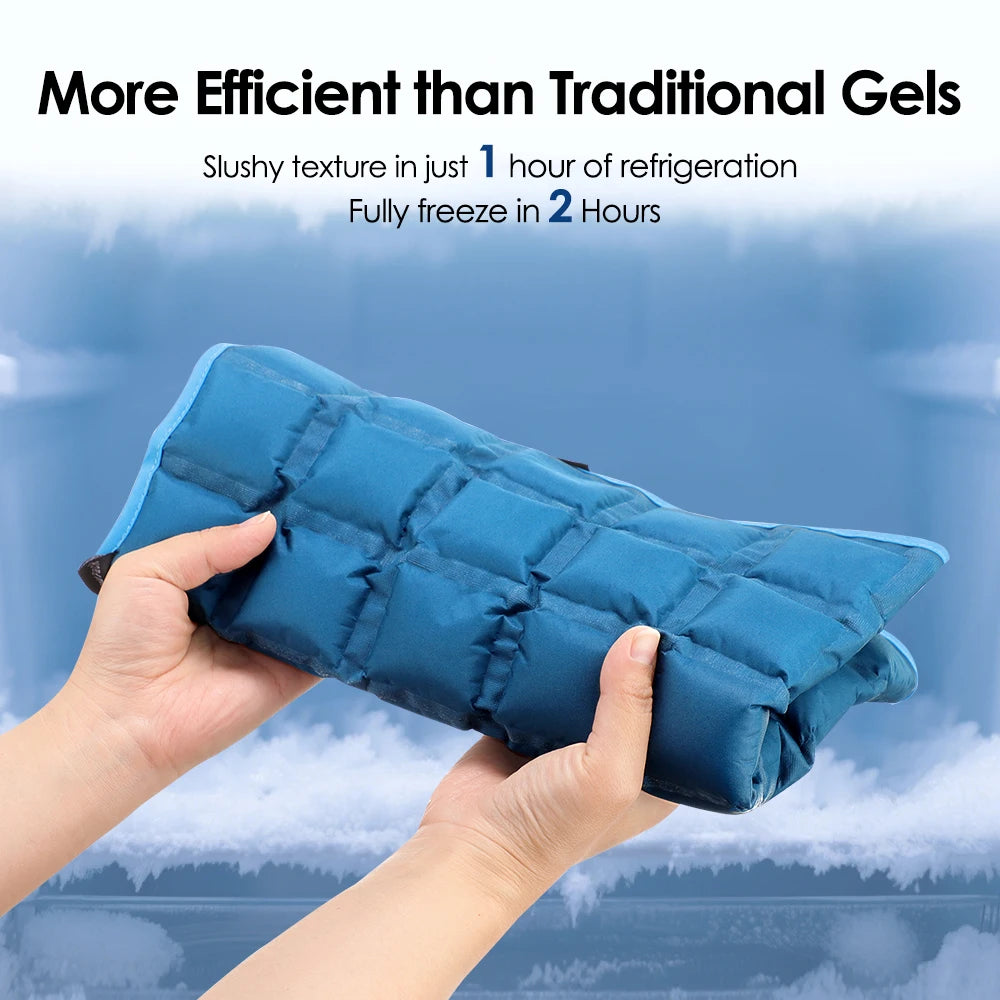 Large Ice Pack Reusable Self-Absorbing Water Cushion Cold Hot Compress Shoulder Back Massage Pad Sport Muscle Relax US Warehouse
