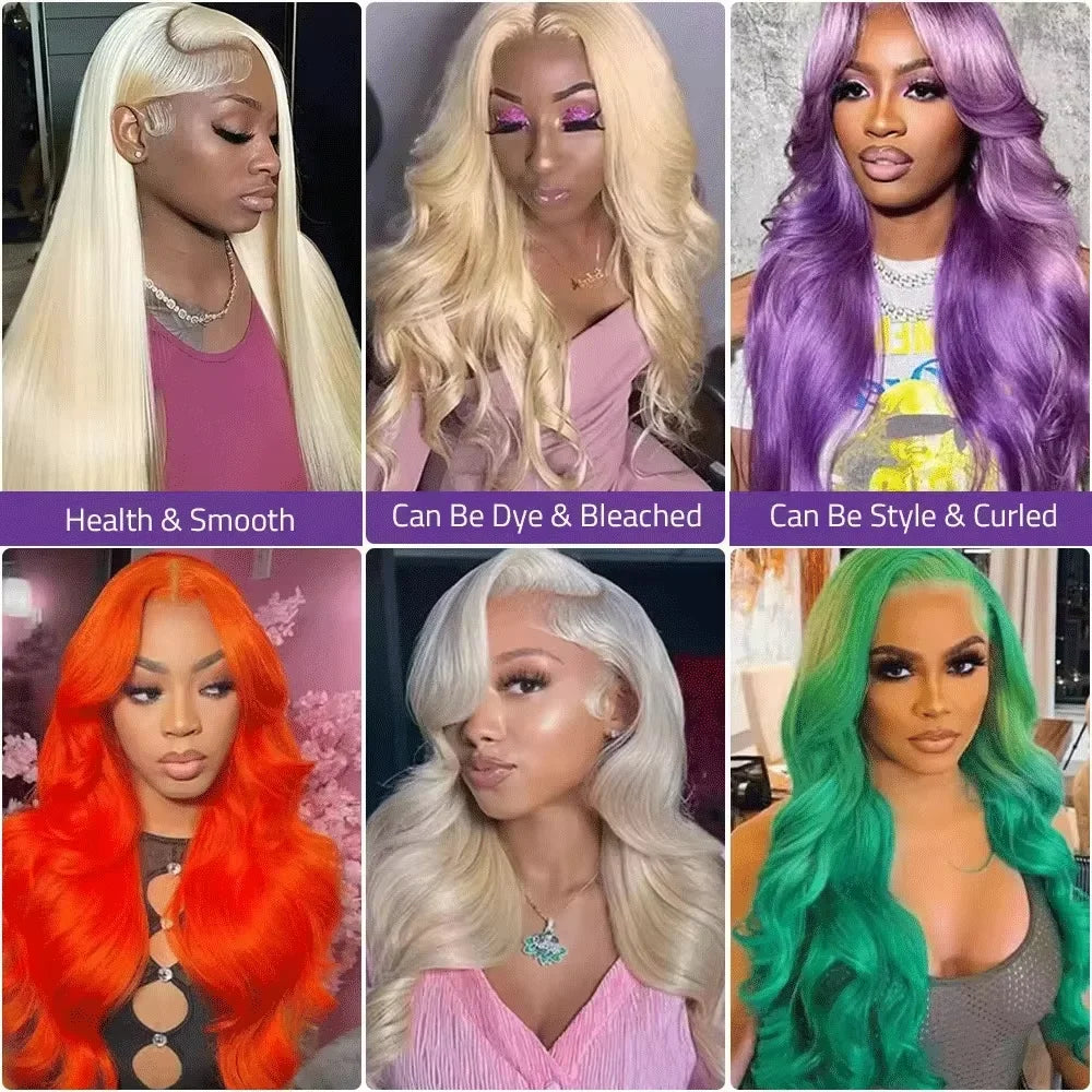 Straight 613 HD Lace Frontal Wig 13x6 Human Hair Wig Honey Blonde Colored Brazilian 13x4 Transparen Lace Front Wigs For Women
