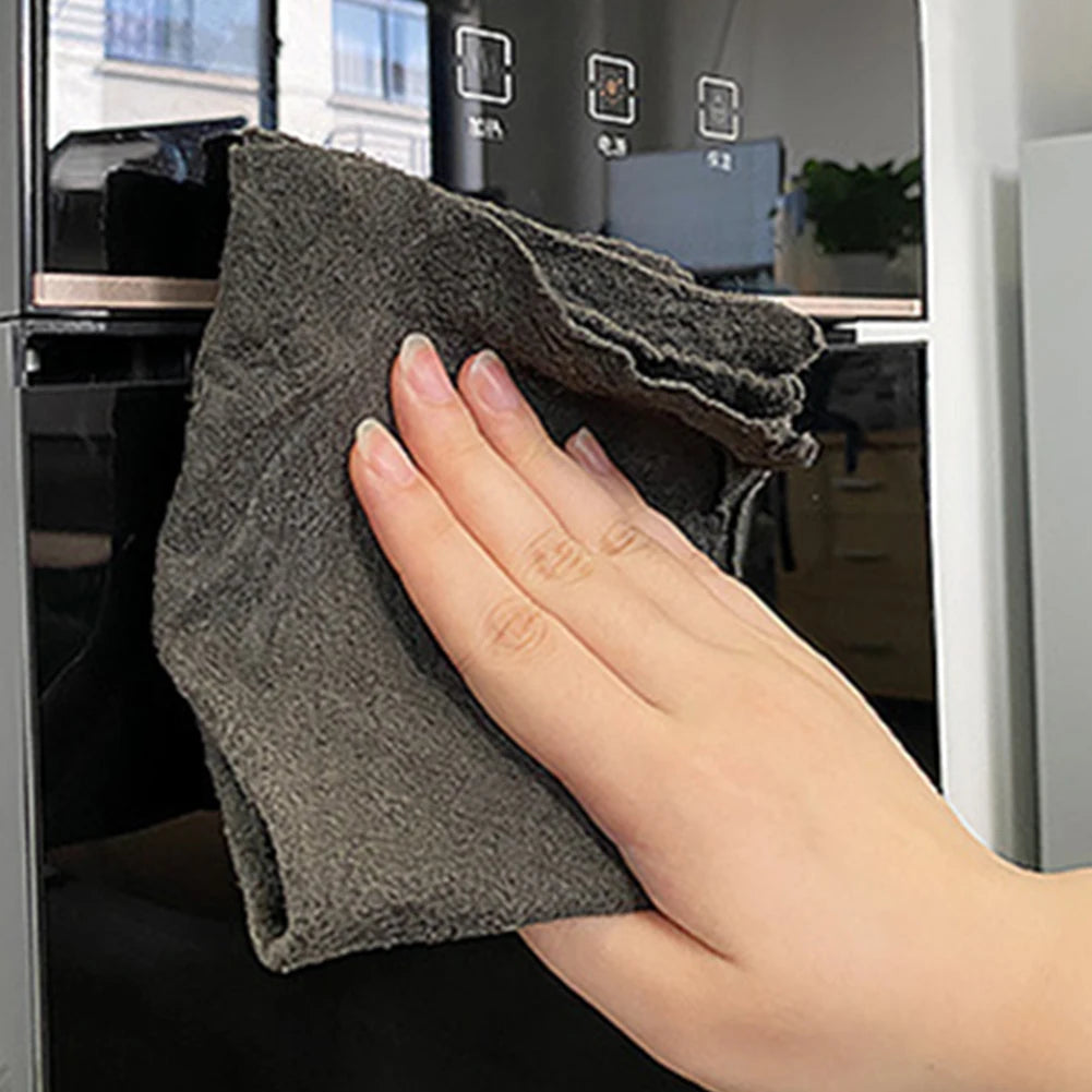 20/5PCS Thickened Magic Cleaning Cloth Reusable Microfiber Washing Rags Glass Wipe Towel For Kitchen Mirrors Auto Windows