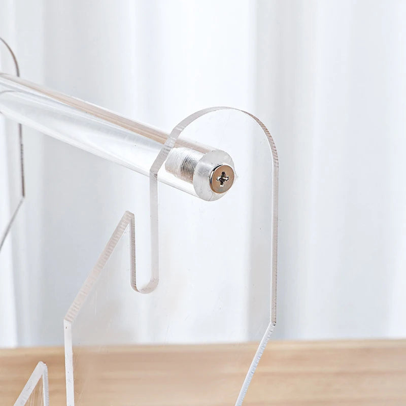 Transparent Acrylic Kitchen Stainless Steel Knife Kitchen Knife Storage Rack Fruit Folding Knife Holder Base