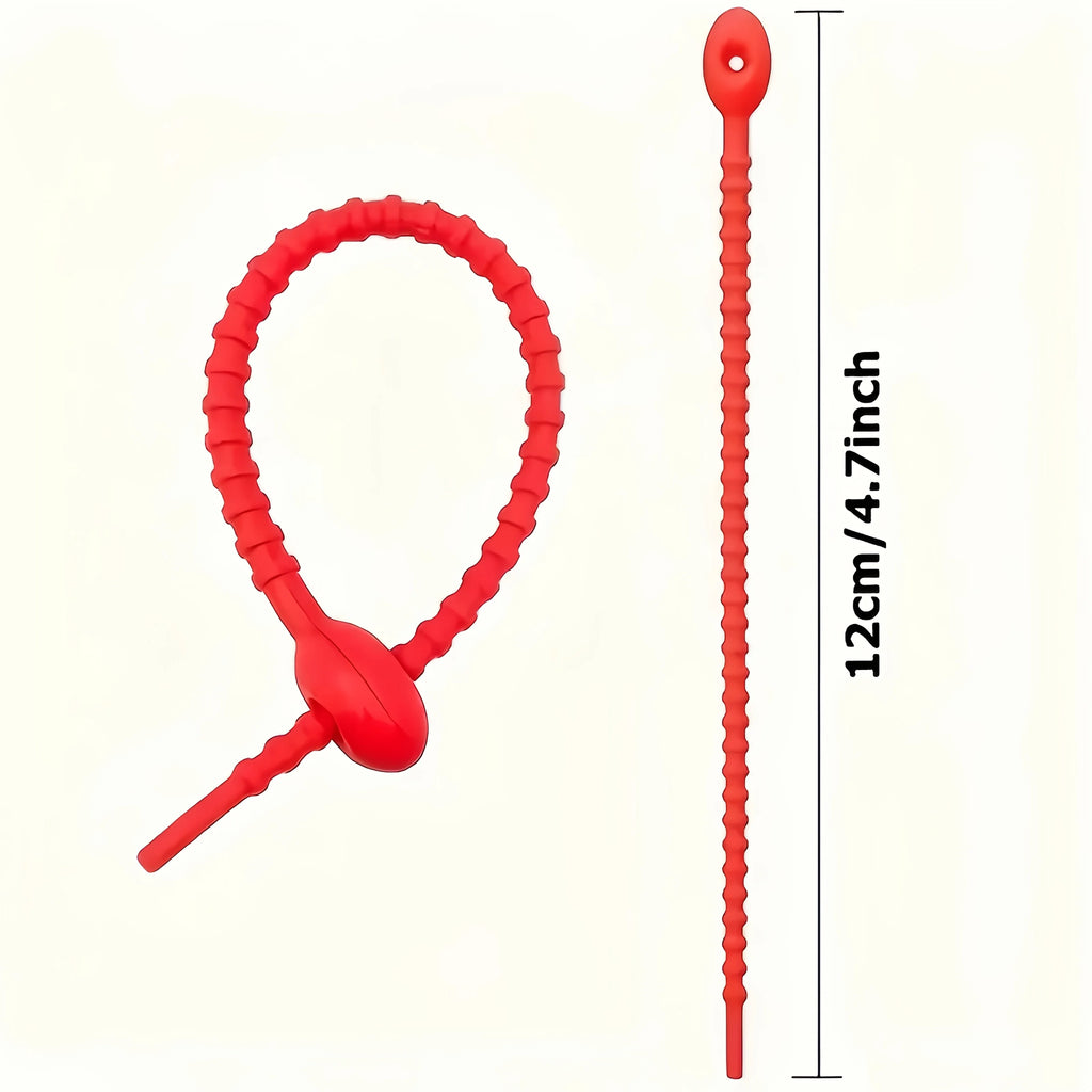 100Pcs Twistable and Multifunctional Cable Wire Organizer 80Pcs Silicone Cord Management Ties for Earphone Lines