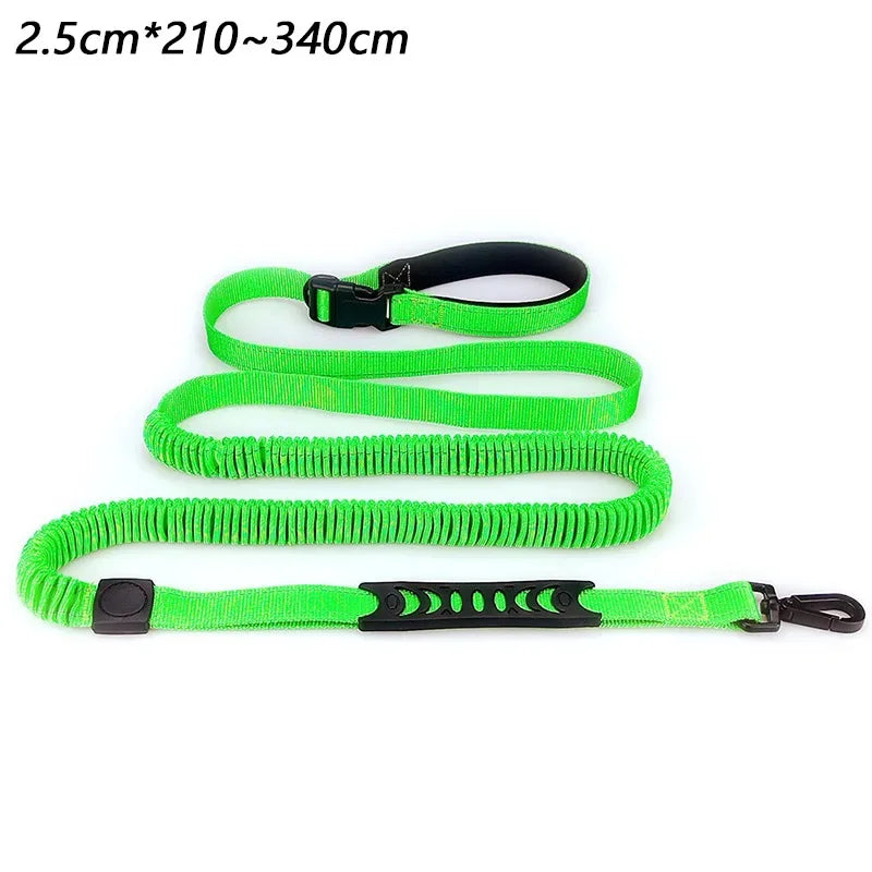 High Qulity Retractable Hands Free Dog Leash For Running Dual Handle Bungee Leash Reflective For Large Pet Supplies Accessory