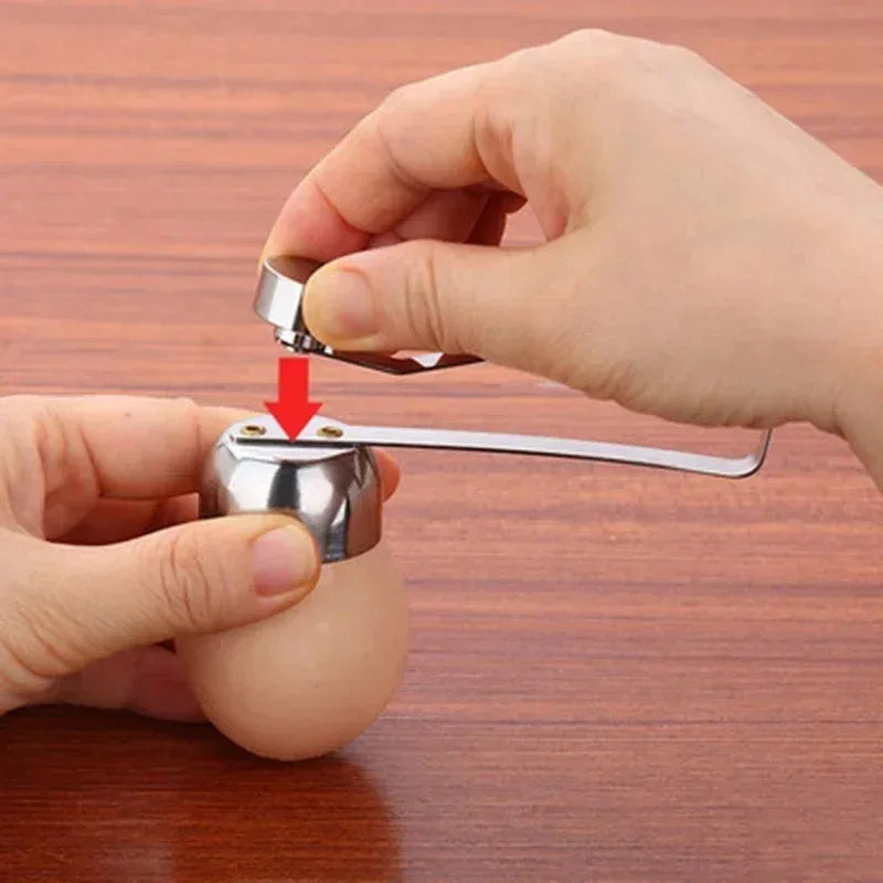 304 Stainless Steel Egg Shell Opener Creative Egg Shell Separator Household Single and Double Head Egg Opener