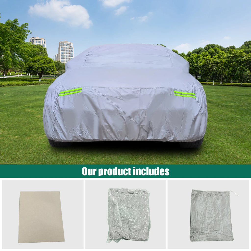 200"-210" Universal for Car Cover Waterproof All Weather Fit Sedan Length