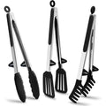 Kitchen Tongs Silicone Food Tongs Non Stick Cooking Serving Tongs For BBQ Salad Steak Pasta Spaghetti Noodles