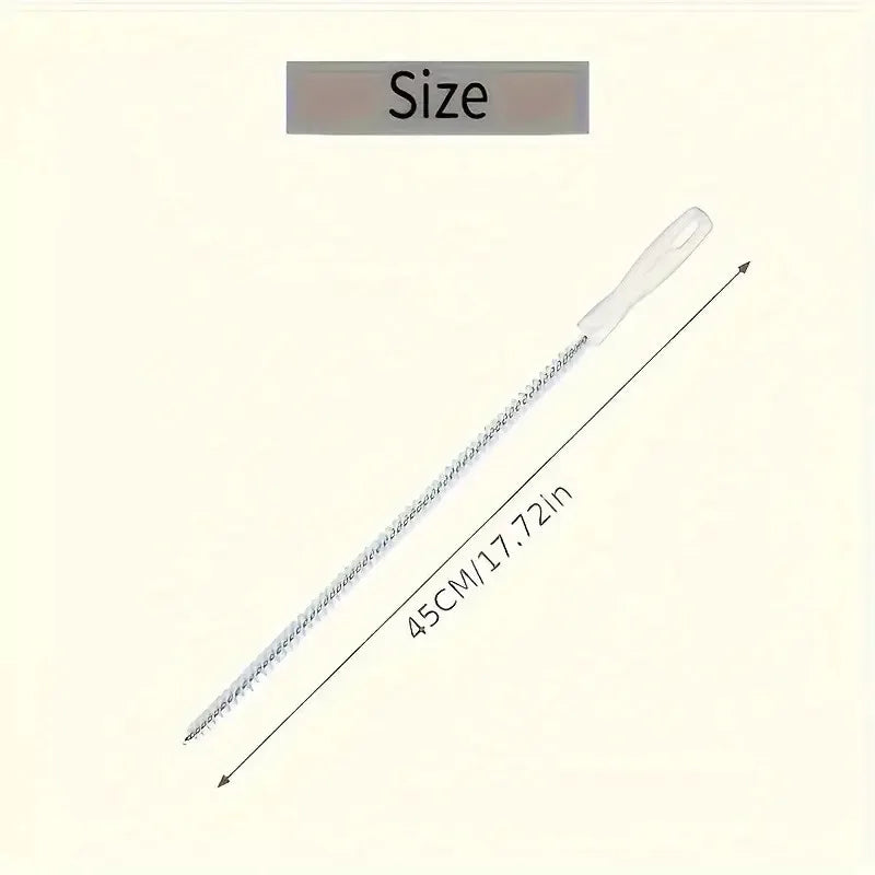 Drain Hair Clog Remover Tool, 46cm Flexible Plastic Snake Cleaner Strip for Shower Sink Pipe Unclogging, Hair Catcher Removal