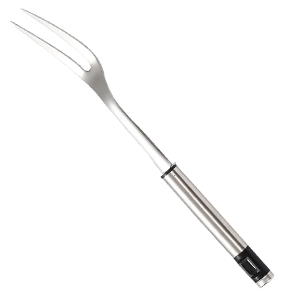 U Shape Stainless Steel Meat Fork BBQ Fork Outdoor Roasting Fork Large Serving Fork Grill Skewers Roasting Sticks Barbecue