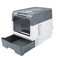 Extra Large Enclosed Drawer Type  Cat Litter Box, Removable Automatic Self-Cleaning Anti-Splashing Square Pet Toilet