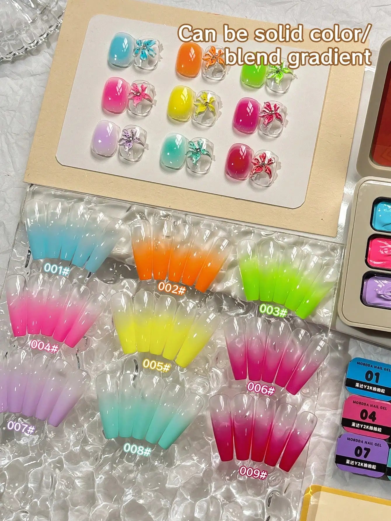 MORDDA 9pcs Y2K Series Patting Gel Nail Polish Soak Off Gel Nail Polish Uv Gel Long Lasting Nail Polish Gel For Nail Salon