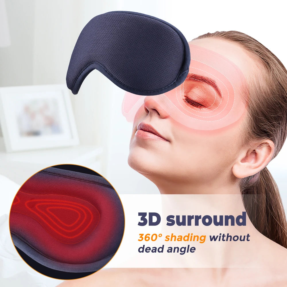 Electirc Eye Massager 3-Level Hot Compress 6-Level Vibration Massage Machine 3D Surround Eye Fatigue Dark Circles Health Care