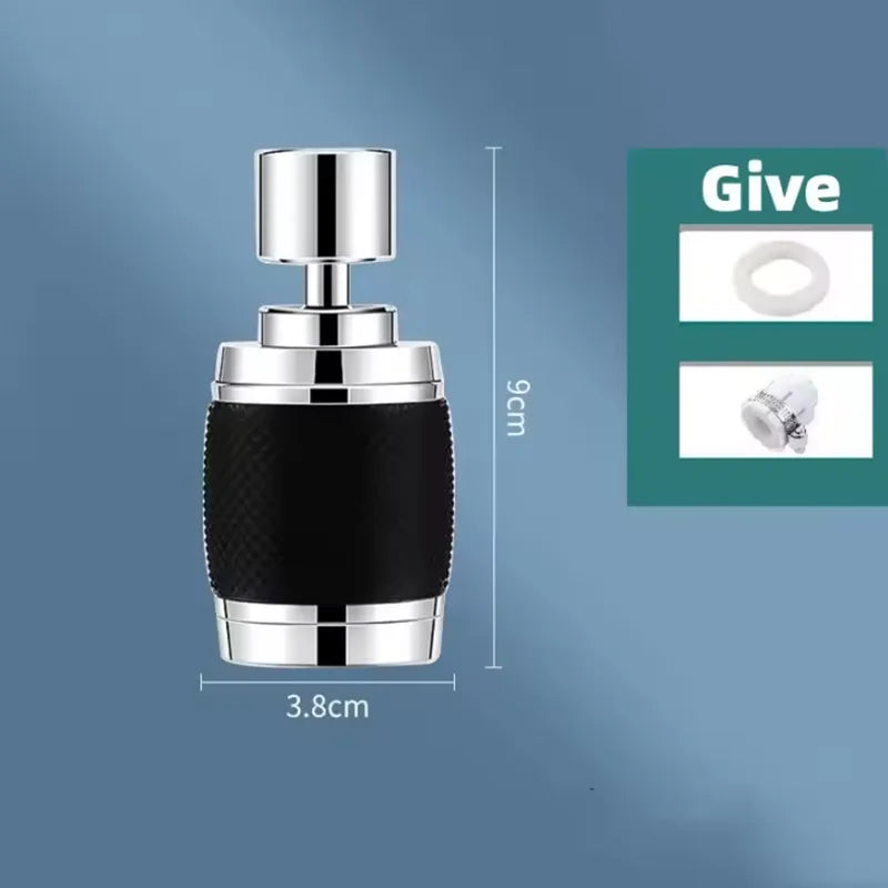 360° Rotating Filter Pressurized Universal Faucet 3 Modes Splash-proof Water-saving Kitchen Supplies