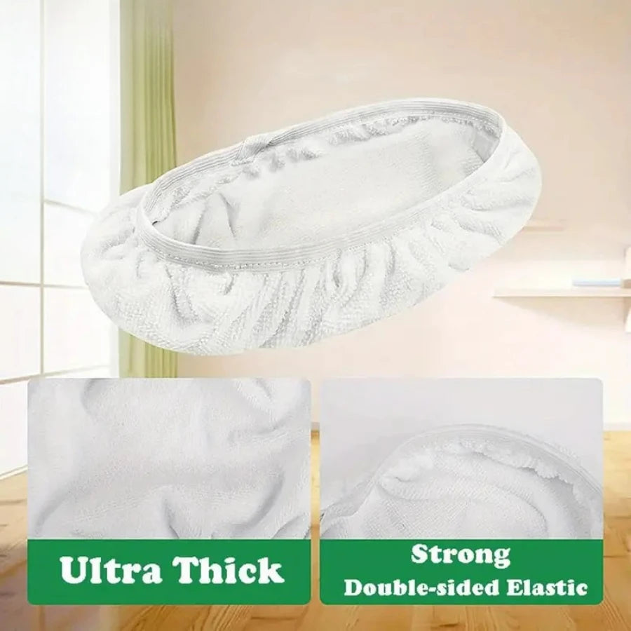 4 Green/white/gray Mop Cloths, Mop Head Replacement Cloth, Suitable for Flat Cleaning, Wet and Dry Mop Dual-use