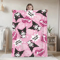 Kawaii K-Kuromi Fluffy Soft Blankets and Throws Nap Blanket for Bed New Year Camping Furry Bedspread the Anime Home Decoration