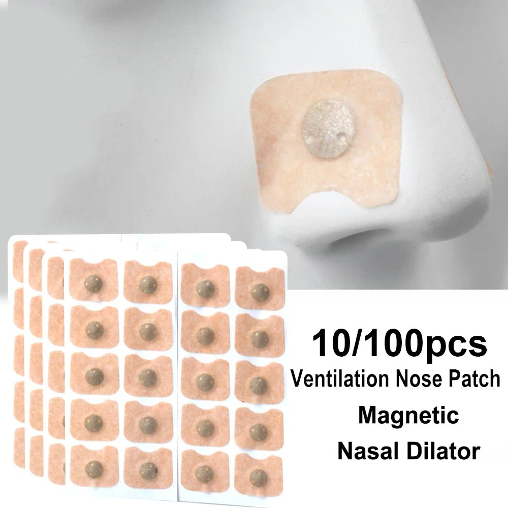Nose Breath Patch Magnetic Nose Breathing Patches Nasal Strips Increase Air Improve Sleep Reduce Snoring Tools100pcs