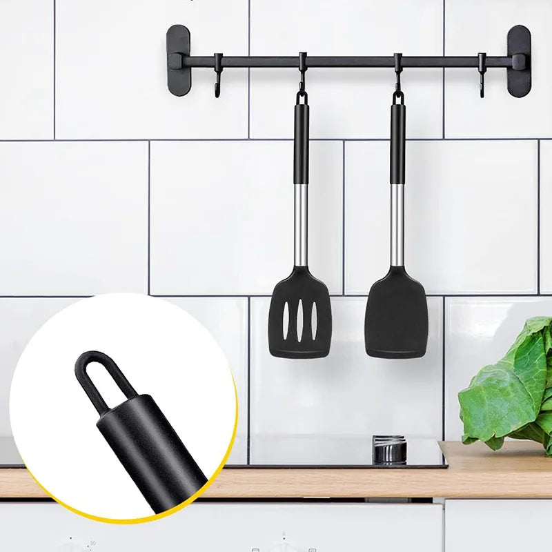 1/2Pcs Silicone Spatula Set Heat Resistant Nonstick Steak Spatula Kitchen Cooking Utensils Cookware Cooking Tool Set Spatula Kit