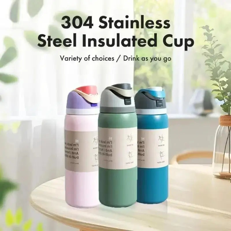 Vacuum Flasks & Thermoses Water Bottle Drinkware Thermo Tumbler Stainless Steel Thermal Mug Cold Hot Coffee
