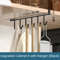 1Pc Black Kitchen Hanger Hook With No Marks Or Nails For Storing Pots Shovels Hanging Pieces Kitchen Utensils Storage Racks Hook