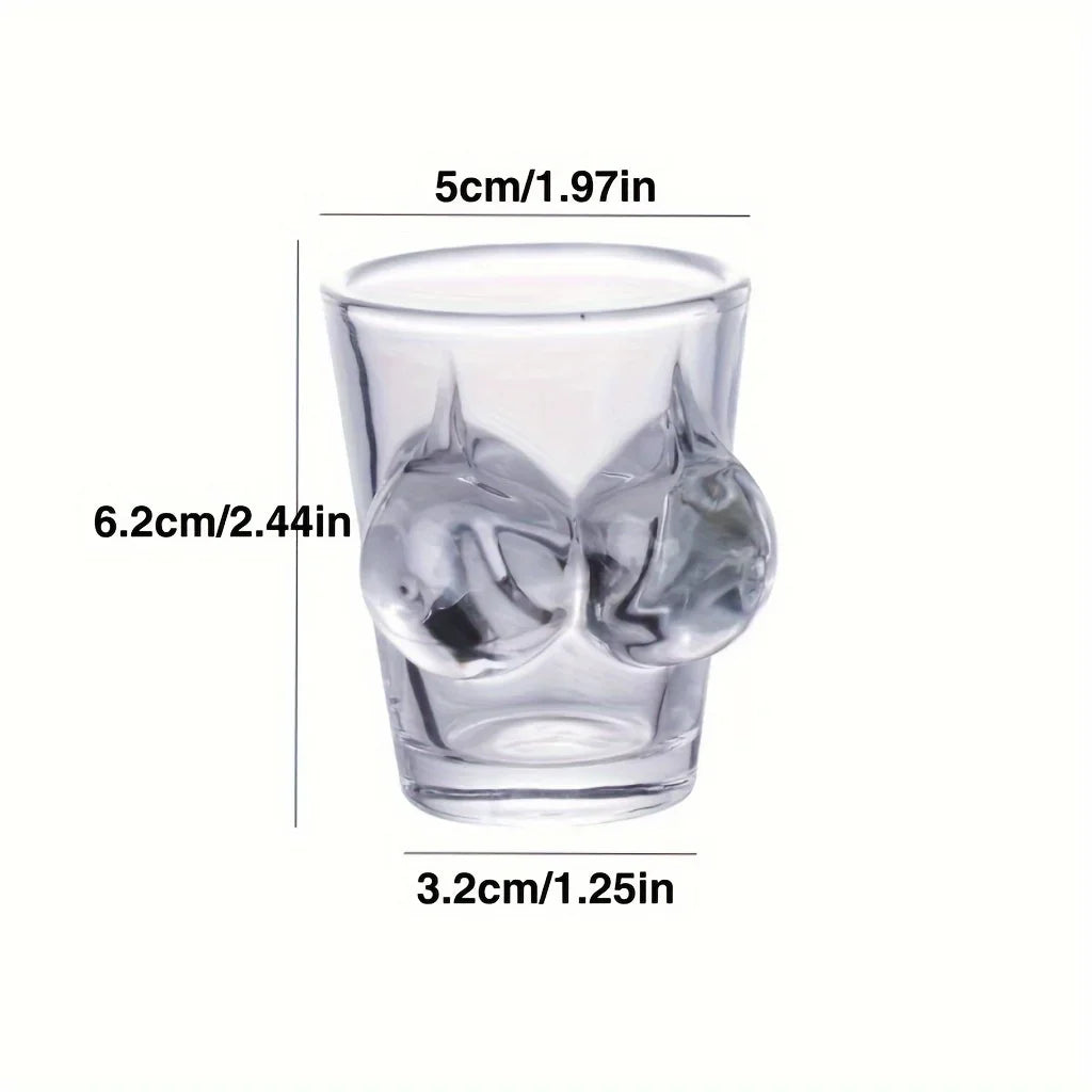 2/4PCS Sexy Lady Men Body Shape Chest Beer Cup For Vodka Whiskey Beer Beauty Drinking Glass Wine Shot Glass Cup Summer Drinkware