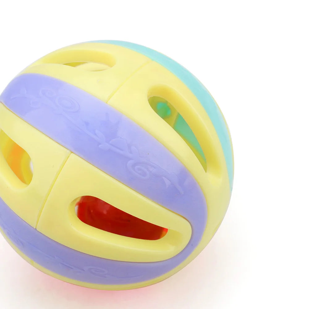 12pcs Plastic Ball Cat Toys Colorful Bell Ball Pet Toy Accessory