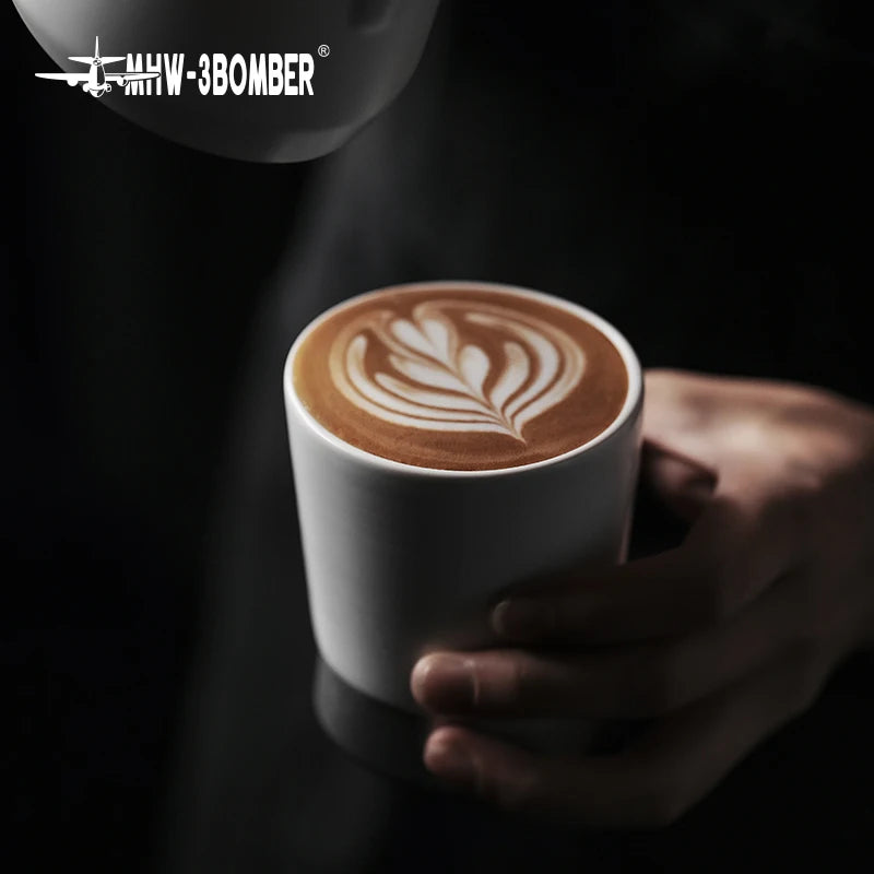MHW-3BOMBER Cera Coffee Cup 240ml Morandi Color Ceramic Coffee Mugs Ceramic Metallic Color Clash Water Cup Drinking Kitchen Tool