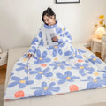 New fashionable and comfortable with sleeves lazy quilt pillow quilt, multi-functional two-in-one dual-purpose pillow quilt