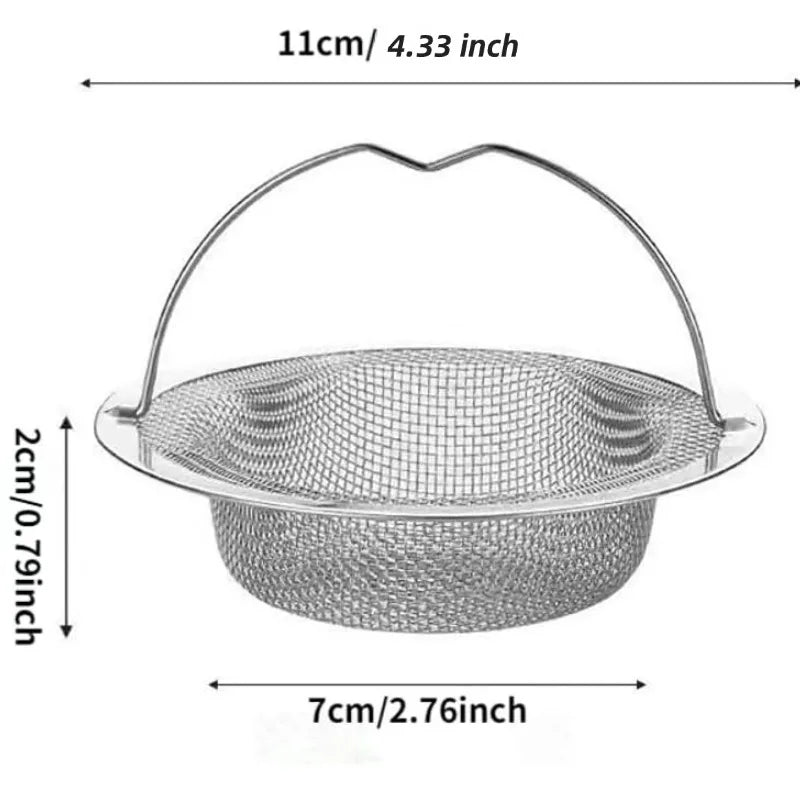 Kitchen Sink Filter Bathroom Floor Drain Mesh Filters Stainless Steel Sink Strainer Garbage Food Residue Drain Hole Filter Trap