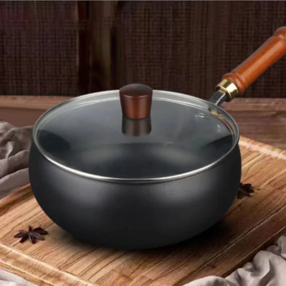 Easy to cook cast iron skillet cast iron pot keep warm Stirfry boil and simmer No picky pots and pans chrome Health Household
