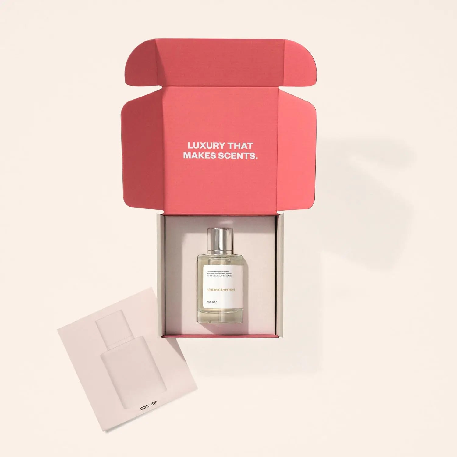 Dossier Ambery Saffron Eau De Parfum Inspired By MFK's B.accarat R.ouge 5.40 - Vegan, Unisex Perfume Spray - 3.4 Fl Oz (100ml)