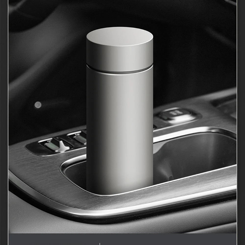 COOKER KING 450ML Pure Titanium Vacuum Tumbler with Tea Strainer, Hot Cold Cup for Office Travel, Men Women Gift