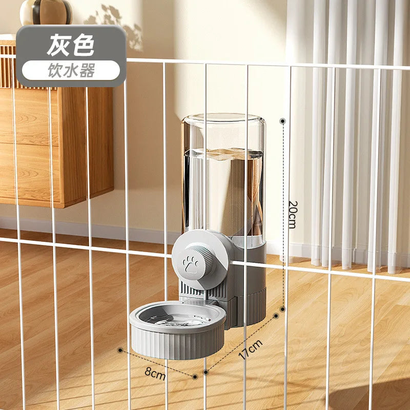 Cat Hanging Pet Water Dispenser Dog Water Supplies Hanging Cage Dog Basin Cat Bowl Automatic Feeder  Water Bottle